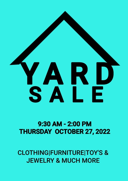 03 Yard Sale A4 template