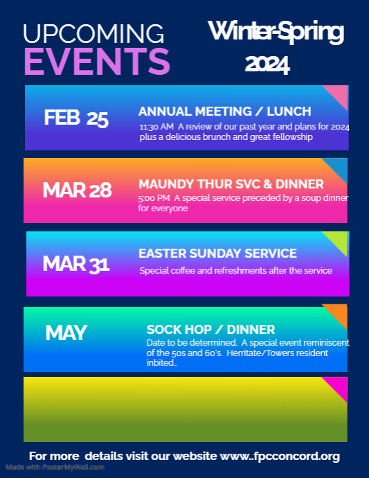 Events 2022 Flyer Poster PosterMyWall