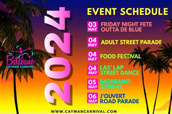 Copy of 2024 Official Schedule of Events Website.Email | PosterMyWall