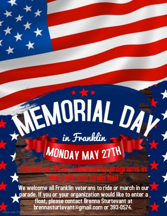 Copy of Copy of Memorial Day Celebration Flyer | PosterMyWall