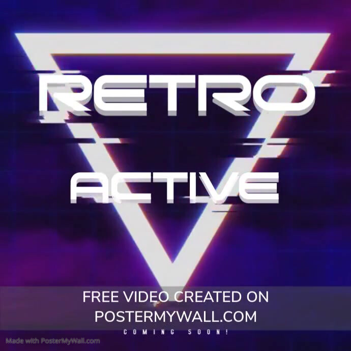 Retro Wave 80's Instagram Video CD Cover | PosterMyWall