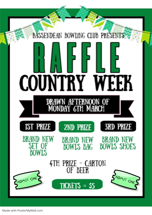 Country Week Raffle Flyer | PosterMyWall