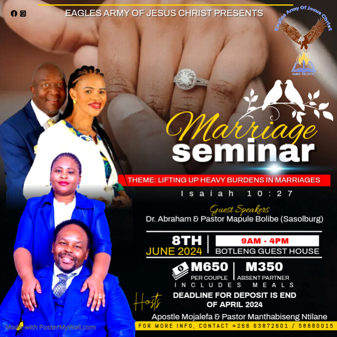 Marriage Seminar Flyer Template (1) | PosterMyWall