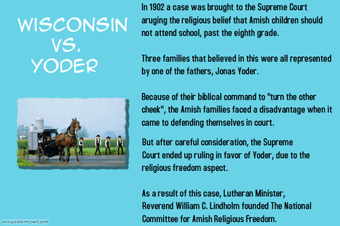 Wisconsin v. Yoder | PosterMyWall