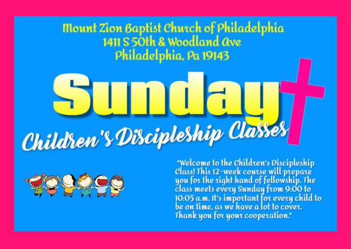 Sunday School PosterMyWall