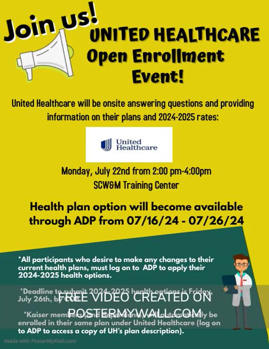 Open Enrollment Flyer (US Letter) template