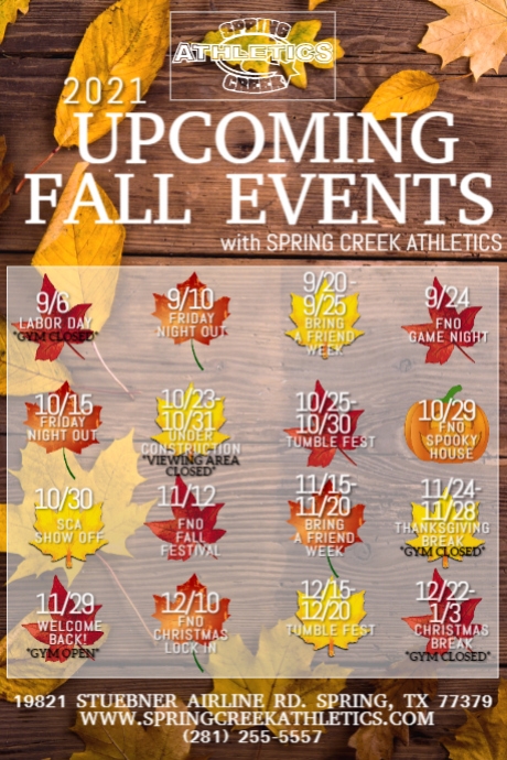 Fall EVENTS | PosterMyWall