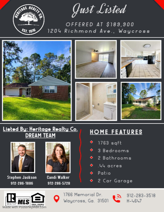 Navy Blue Real Estate Flyer (1) PosterMyWall