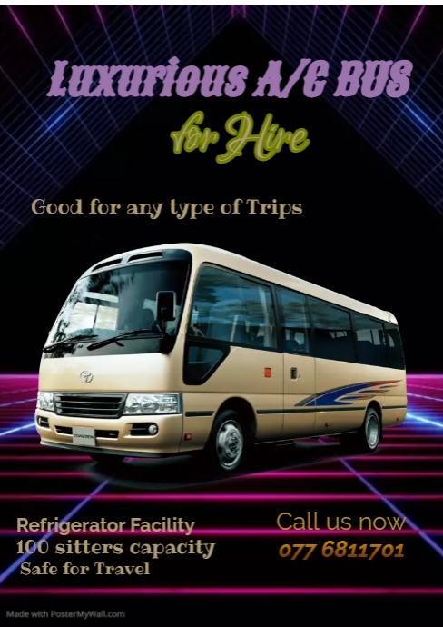 School Bus for Rent | PosterMyWall