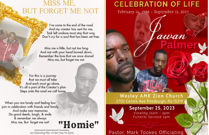 Black Obituary Cover (4) Tabloid template