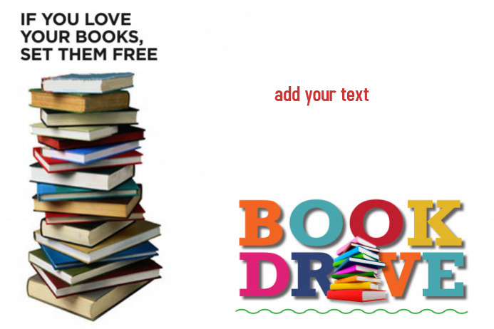 Book Drive Template PosterMyWall