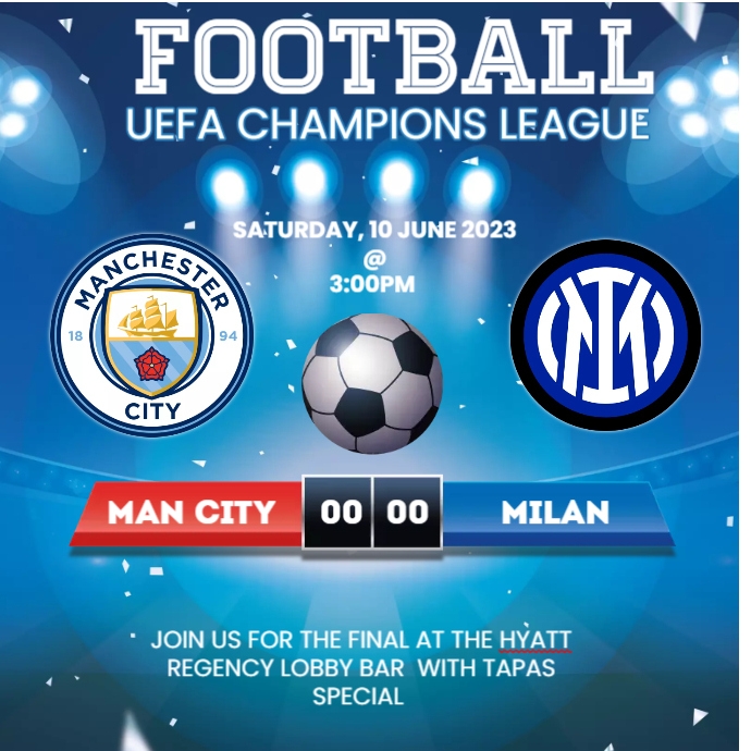 Football Uefa Champions League Poster template