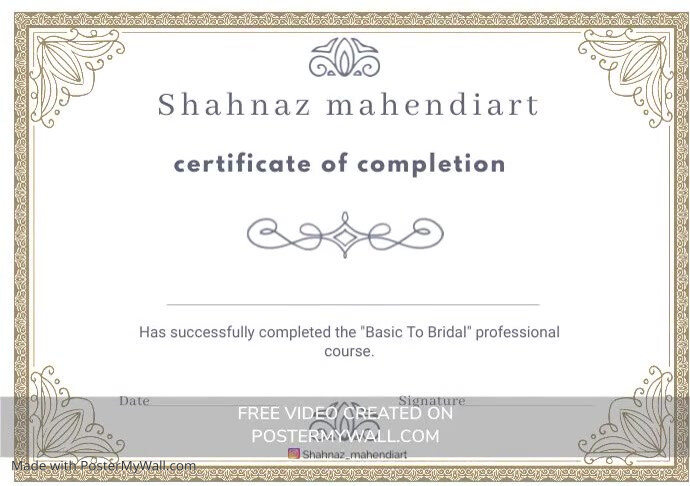 Copy of certificate | PosterMyWall