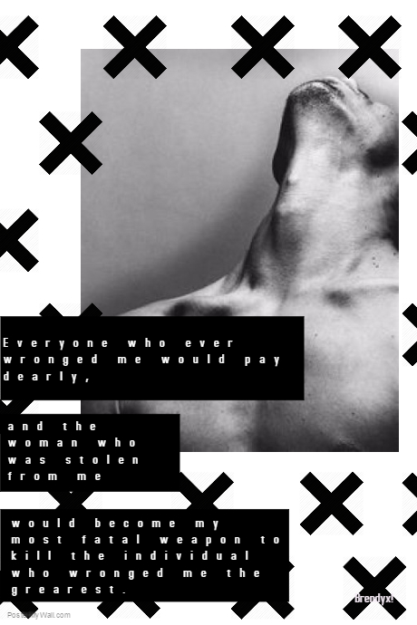 wronged me Poster template