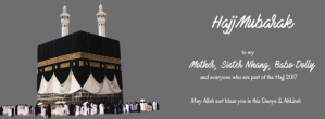 Brown Hajj Celebration Facebook-coverfoto Template