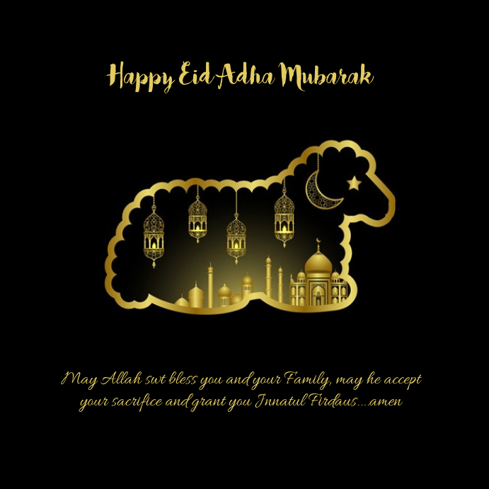 08 Eid Adha Mubarak Template Postermywall
