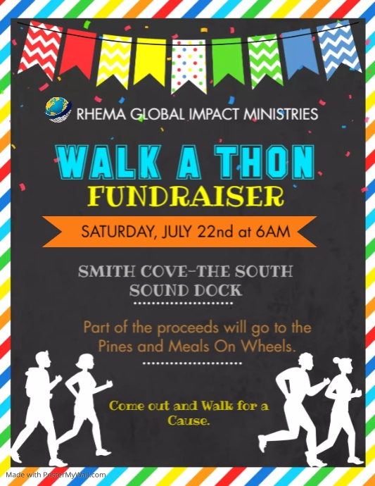 Walk-a-Thon Fundraiser Flyer | PosterMyWall