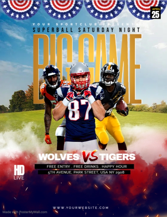football game night PosterMyWall