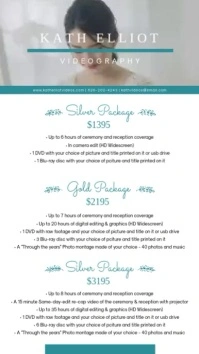 Wedding Planner Package List Design งานแสดงผลงานแบบดิจิทัล (9:16) template