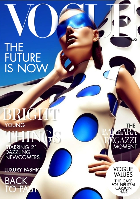 090523 Vogue magazine cover Template | PosterMyWall