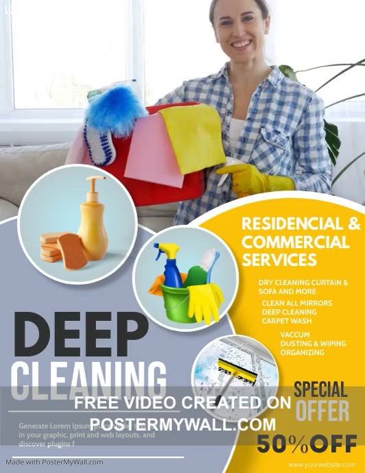 Copy of Cleaning ,spring cleaning,spring | PosterMyWall