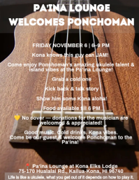Pa'ina Lounge Welcomes Ponchoman
