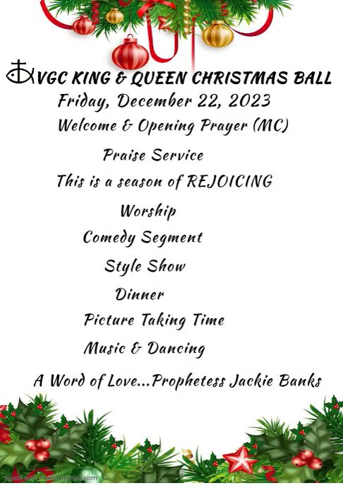 Christmas Ball Program | PosterMyWall