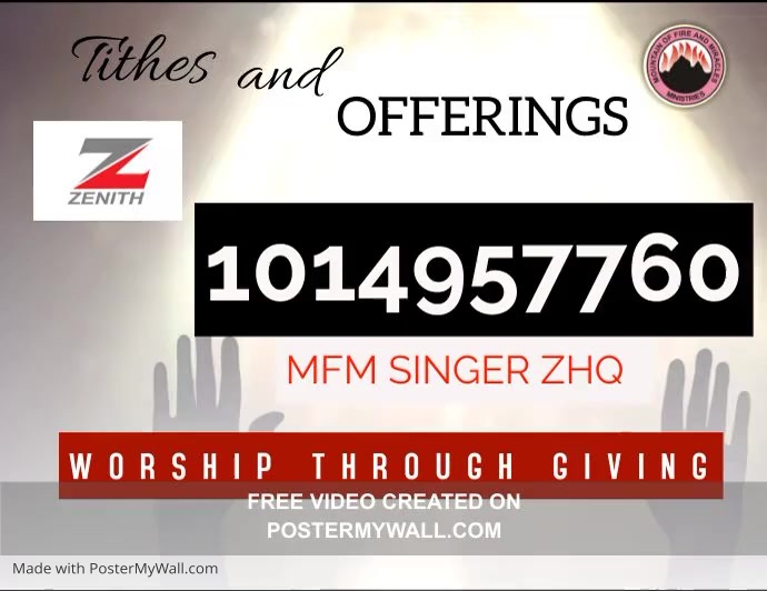 Tithes and Offerings | PosterMyWall