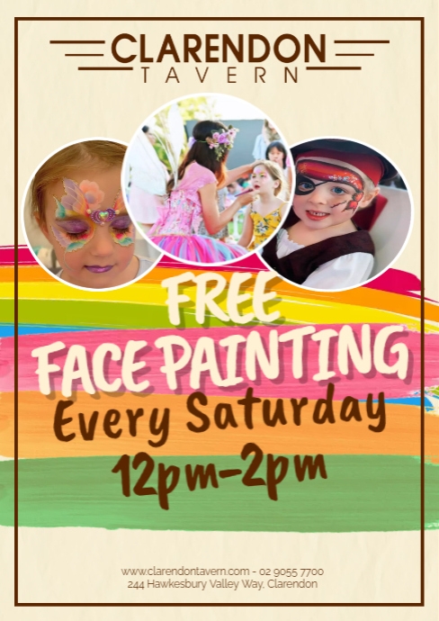 FACE PAINTING A1 template