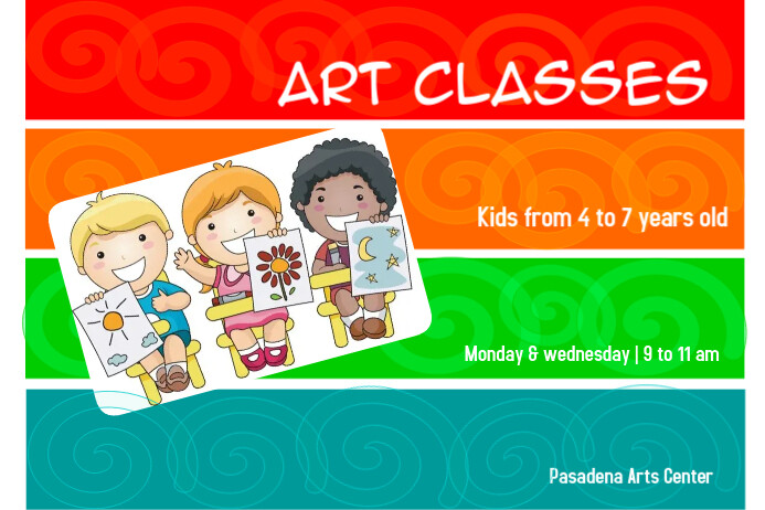 Art Classes Template PosterMyWall