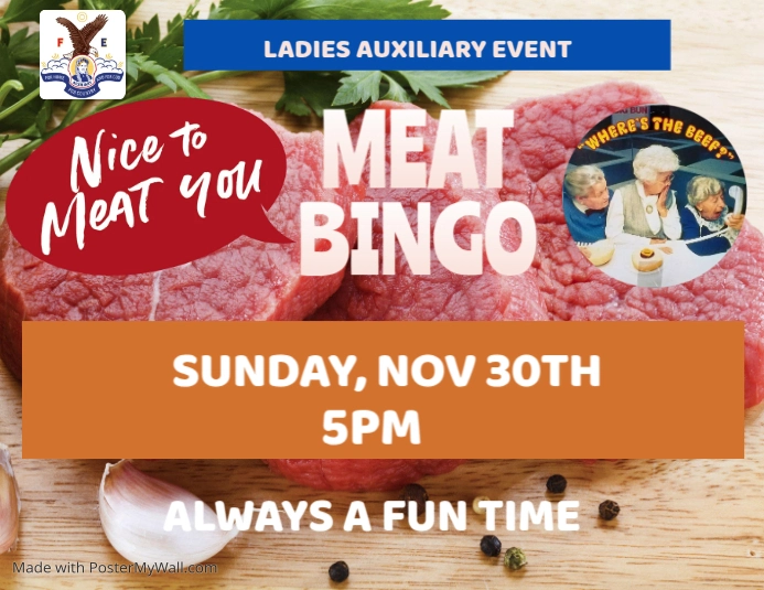 Copy of Copy of Copy of Copy of Copy of Meat Raffle Flyer | PosterMyWall