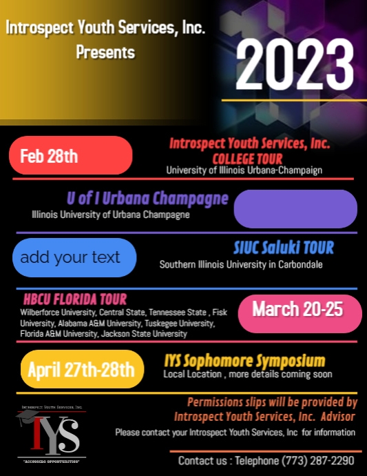 IYS SPRING SEMESTER flyer 2023 (Provisio Version) | PosterMyWall