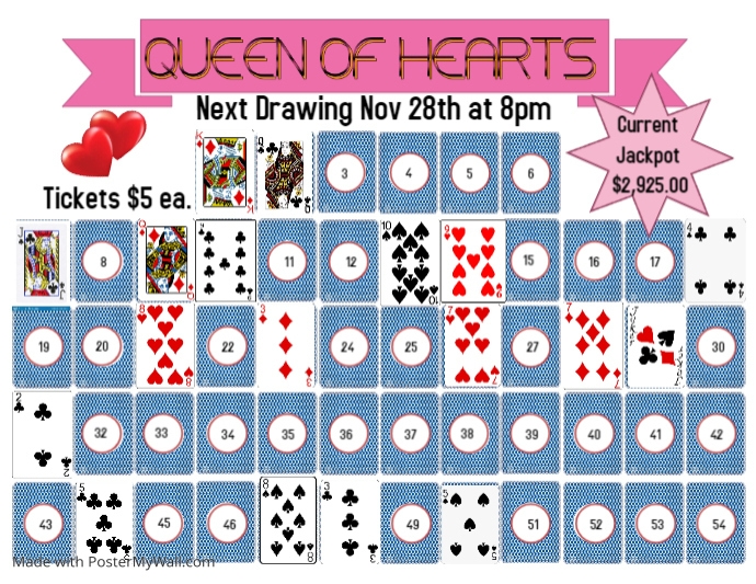 Queen of Hearts Game Board PosterMyWall