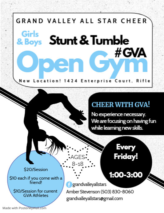 Stunt clinic flyer PosterMyWall