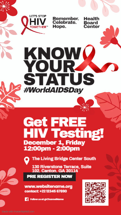 World AIDS Day Ad Story Template