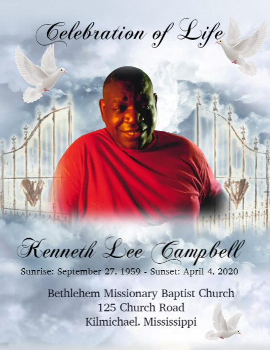 Copy of Funeral Announcement PosterMyWall