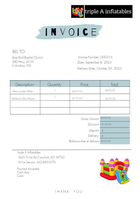 Copy of Invoice Templet for small business | PosterMyWall