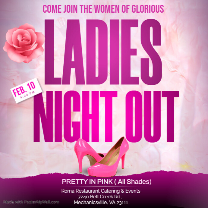 Ladies night party poster | PosterMyWall