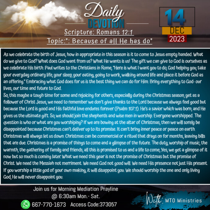 Daily devotions (3) | PosterMyWall