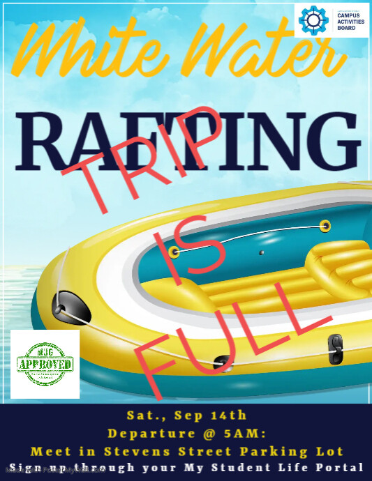 Mass Raft Flyer White Water Rafting 09.16.23 | PosterMyWall