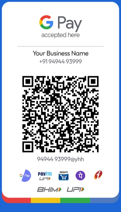 Google Payment QR Code Template | PosterMyWall