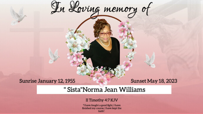 Funeral flyers Digital Display (16:9) template
