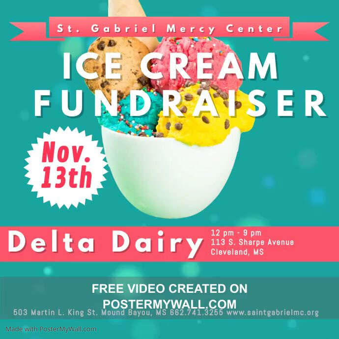 Aqua Ice Cream Social Instagram Video PosterMyWall