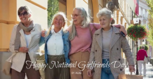 1 Aug - National Girlfriends Day ภาพที่แชร์บน Facebook template