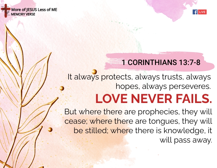 1 CORINTHIANS 13:7-8 Flyer (US Letter) template