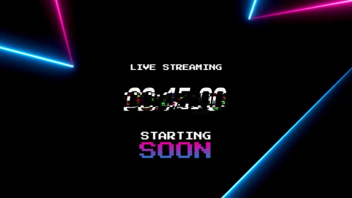 Modèle Live Stream Starting Soon Overlay | PosterMyWall