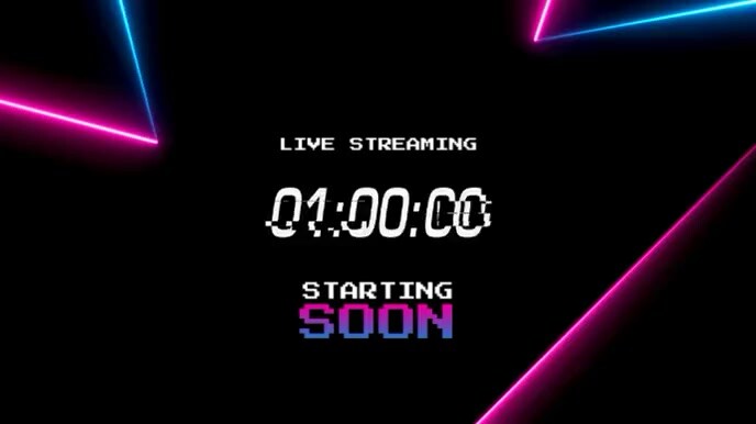 1 Min Countdown Live Stream Starting Soon Template | PosterMyWall