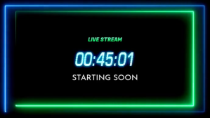 Live Stream Starting Soon Timer Countdown Template | PosterMyWall