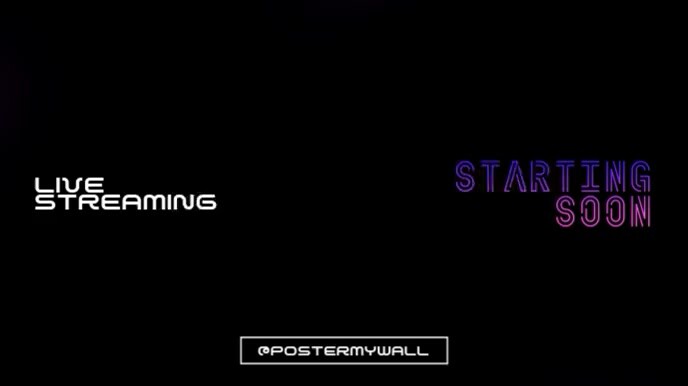 1 Min Countdown Live Stream Starting Soon Template | PosterMyWall