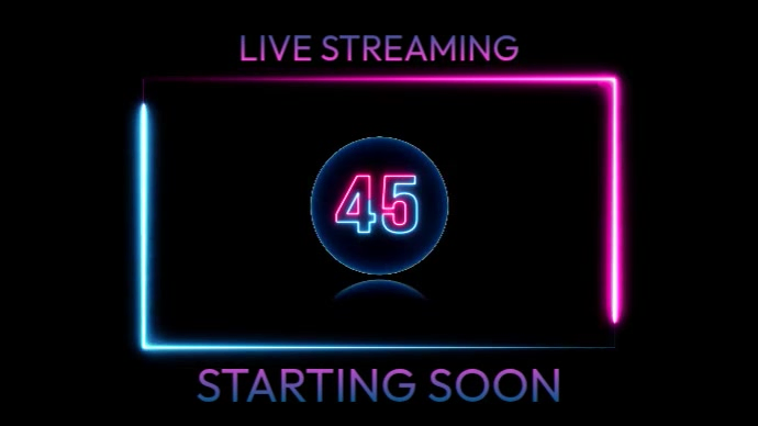 Modèle Live Stream Starting Soon Overlay | PosterMyWall